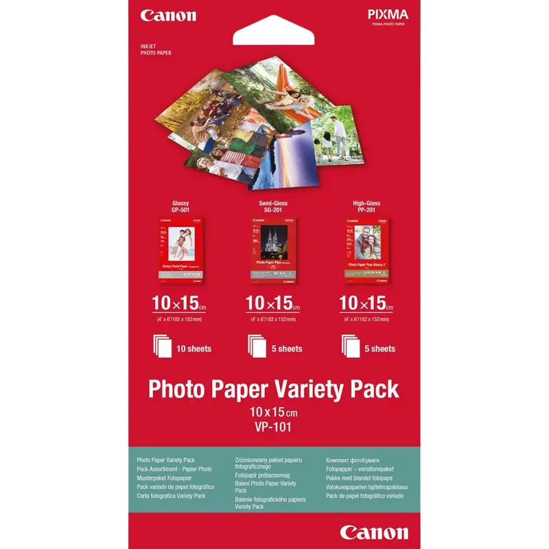 Фото бумага Canon Photo Paper Variety Pack, А6