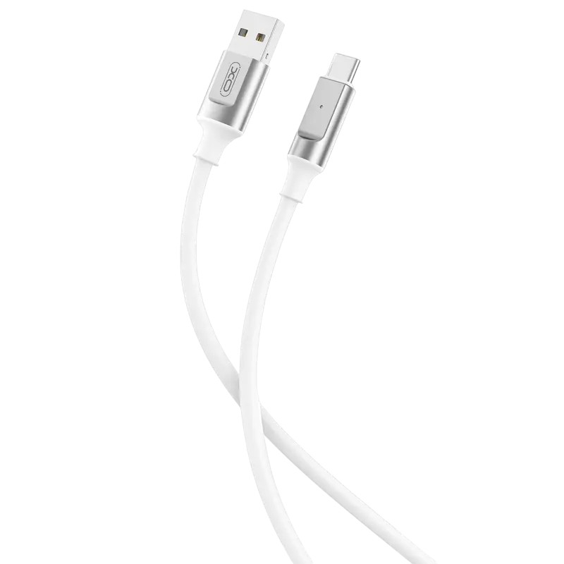 Cable de date XO NB251, USB Type-A/USB Type-C, 1m, Alb