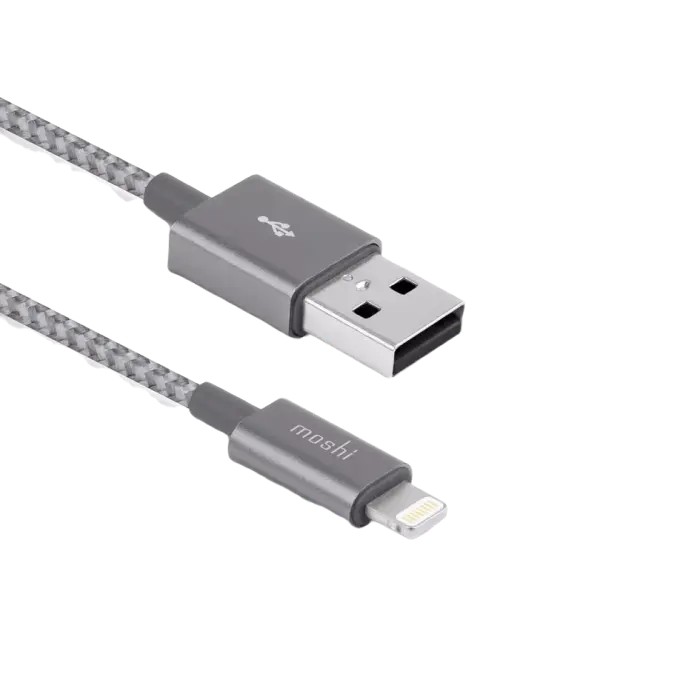 Кабель для зарядки и синхронизации Moshi iPhone Lighting USB Cable, USB Type-A/Lightning, 1,2м, Серый