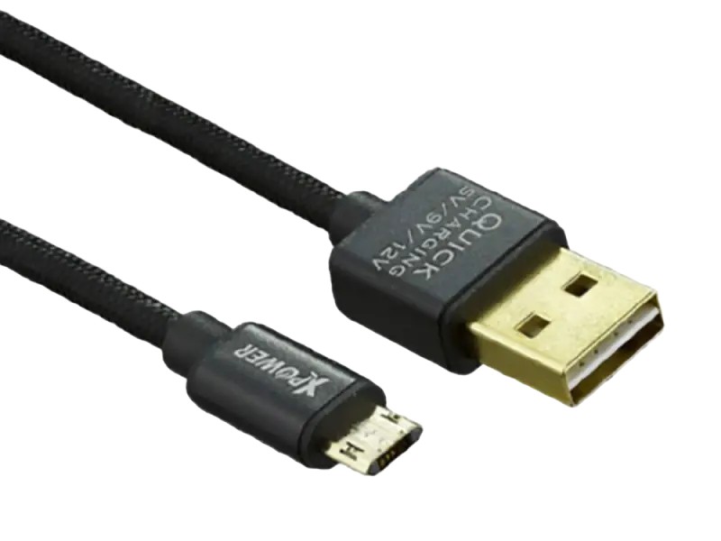 Кабель для зарядки и синхронизации Xpower Micro cable Speed Cable, USB Type-A/micro-USB, 1,2м, Чёрный