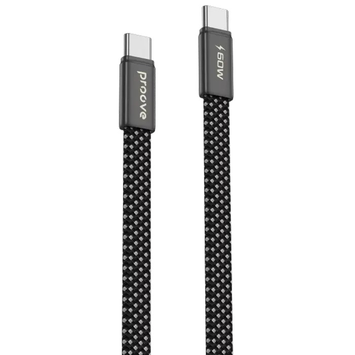 Cablu Type-C (Type-C), Proove AirLine 60W (1m), Black