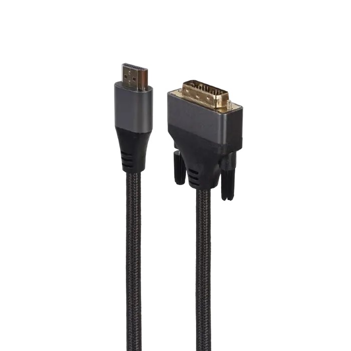 Adaptor Video Cablexpert CC-HDMI-DVI-4K-6, HDMI (M) - DVI-I (M), 1,8m, Negru