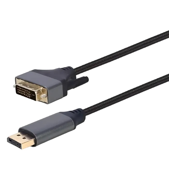 Видеокабель Cablexpert CC-DPM-DVIM-4K-6, DisplayPort (M) - DVI-D (M), 1,8м, Чёрный