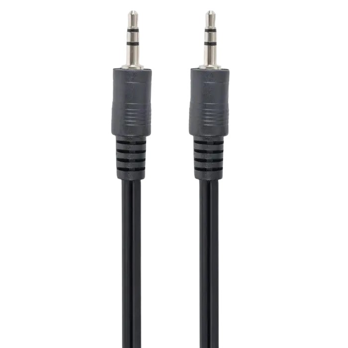 Аудиокабель Cablexpert CCA-404, 3.5mm 3-pin (M) - 3.5mm 3-pin (M), 1,2м, Чёрный