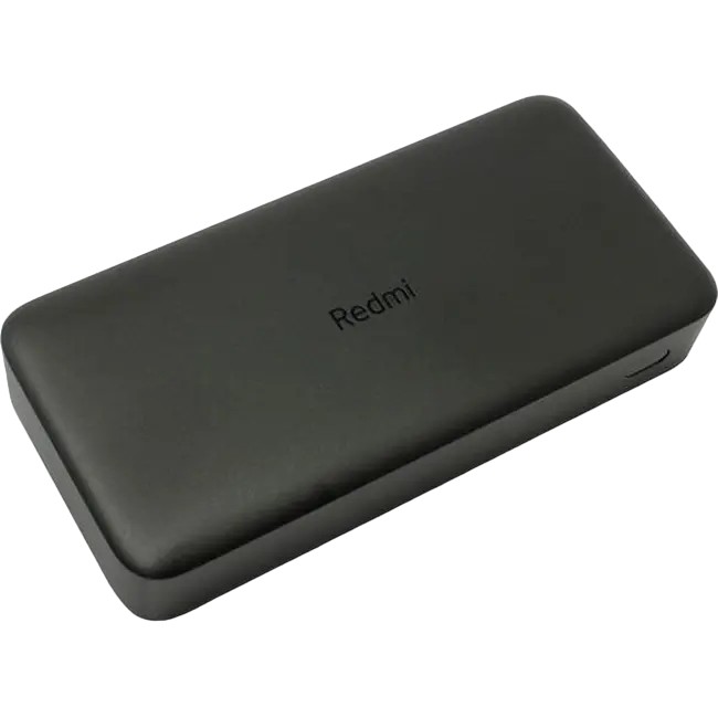 Портативное зарядное устройство Xiaomi Power Bank Redmi, 20000мА·ч, Чёрный