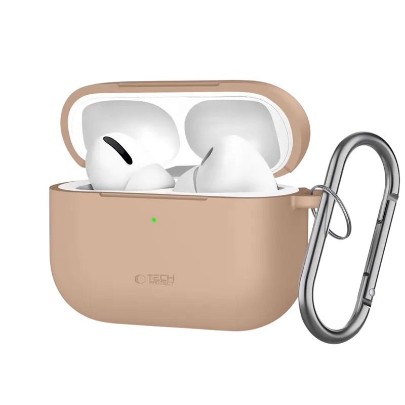 Чехол для Airpods Tech Protect Hook Apple Airpods Pro 3, Caffe Latte
