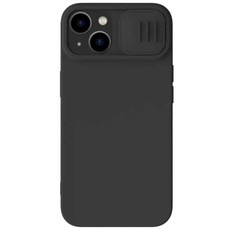 Чехол Nillkin iPhone 15 Plus, CamShield Silky Silicone, Elegant Black