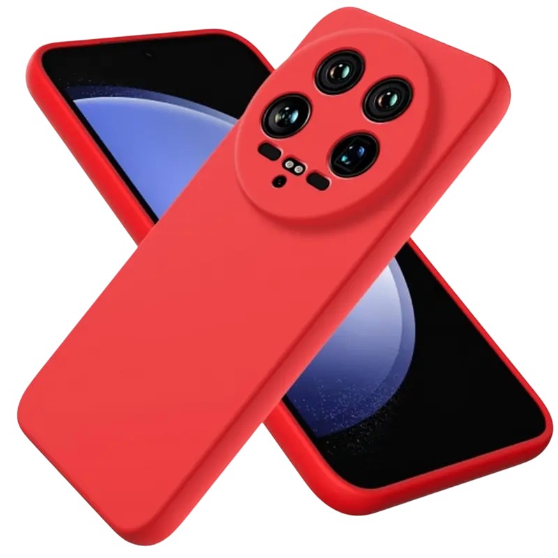 Husă Xcover Xiaomi 14 Ultra - Liquid Silicone, Roșu