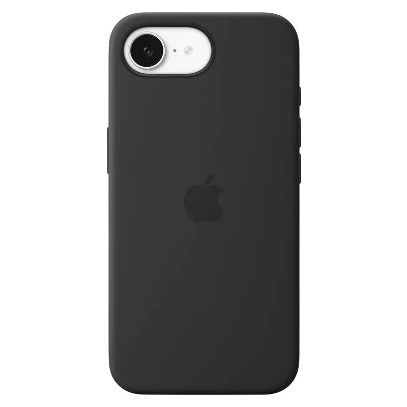 Husă Apple Silicone Case pentru iPhone 16e, Negru