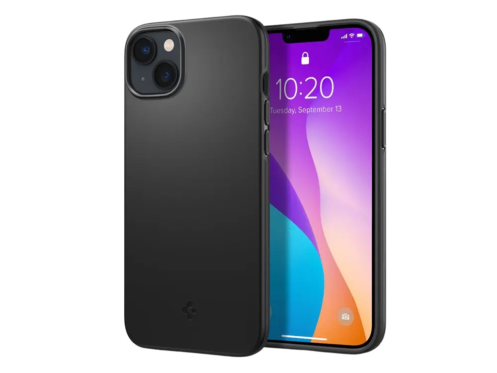 Husă Spigen iPhone 14 Plus, Thin Fit, Negru