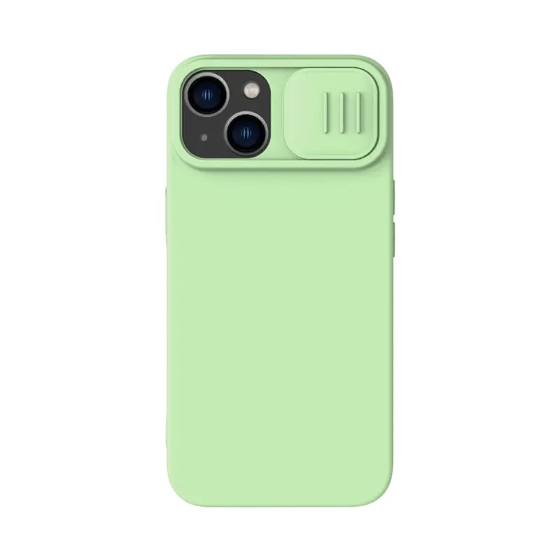 Чехол Nillkin iPhone 14 Plus, CamShield Silky Silicone, Зелёный