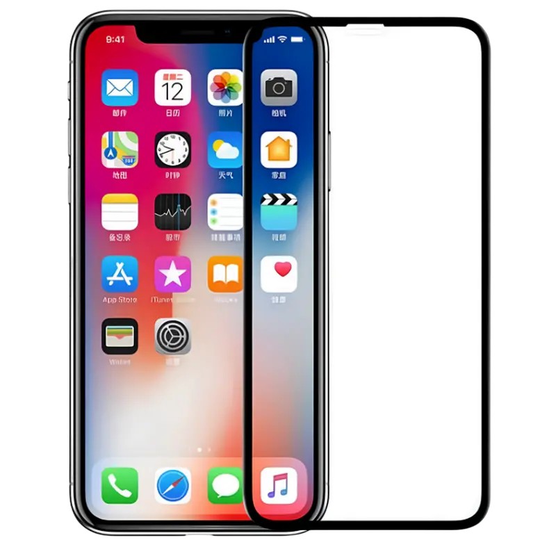 Защитное стекло Nillkin iPhone XS/X 3D CP + Max, Чёрный