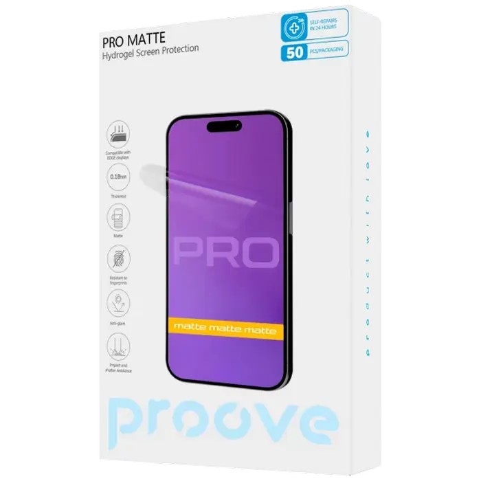 Protective hydrogel film Proove Hydrogel Screen Protection PRO Matte