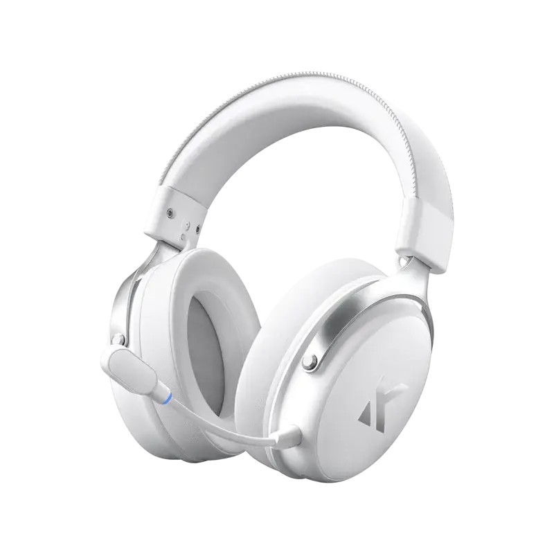 Căști gaming MCHOSE V9 Pro, Fără fir/Cu fir, Icy White