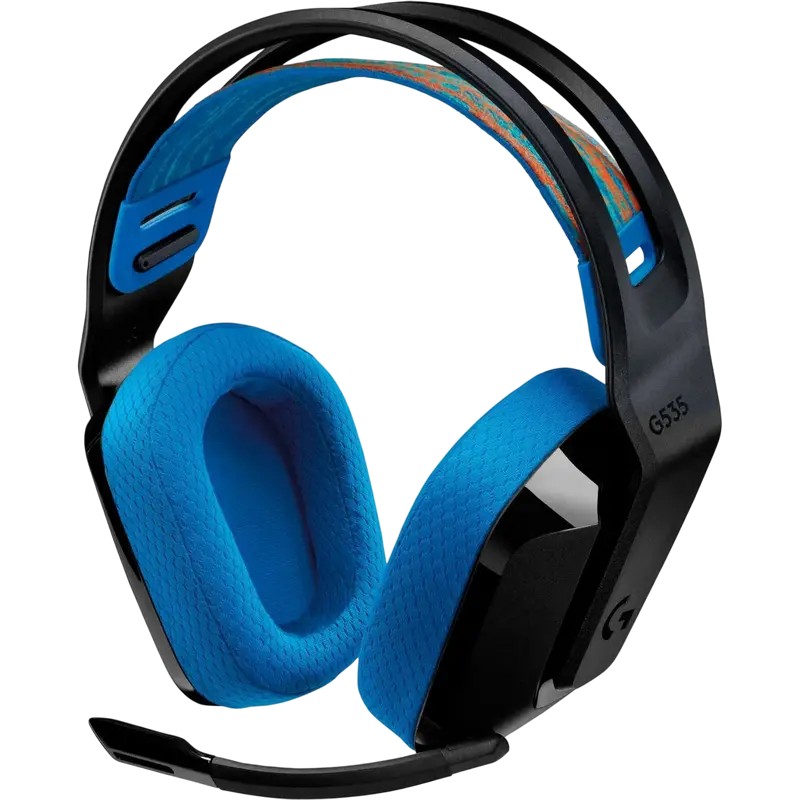 Игровая Гарнитура Logitech G535, Беспроводной, Черный | Синий