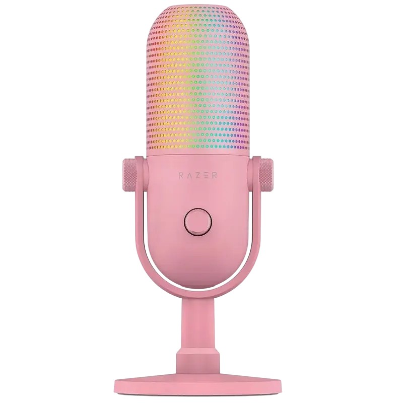 Microfon Gaming Razer Seiren V3 Chroma, Cu fir, Quartz