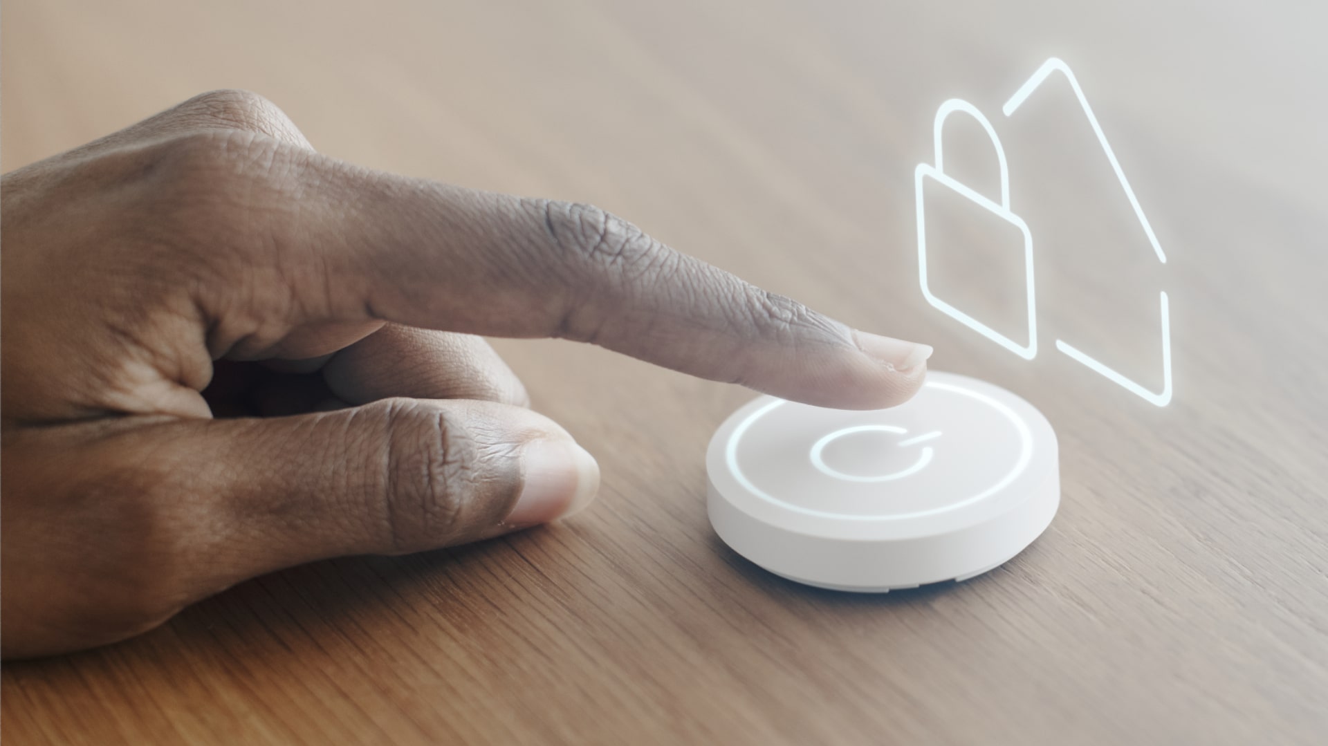 Buton de panică wireless conectat la centrala de alarmă